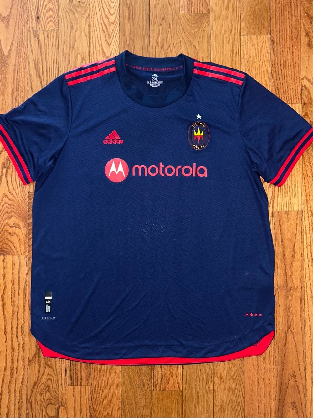 Chicago Fire FC 2021/22 Adidas Authentic Jersey Size 2XL